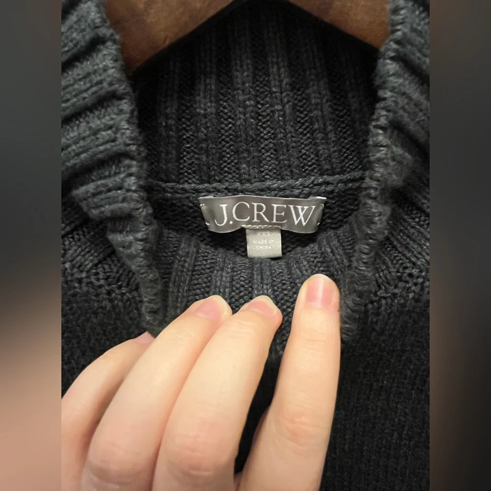 J. Crew Charcoal Turtle Neck Sweater - Picture 2 of 5